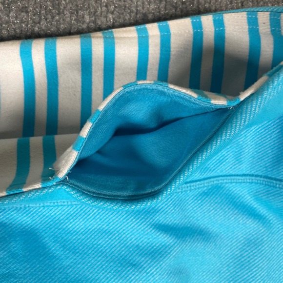 Lululemon Aqua Blue Capri Leggings Athleisure Athletic Pants Womens Size 8 Med - Picture 5 of 8